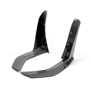 Ford Mustang Front Splitter Wickers - Anderson Composites - Carbon Fiber - `20-`21